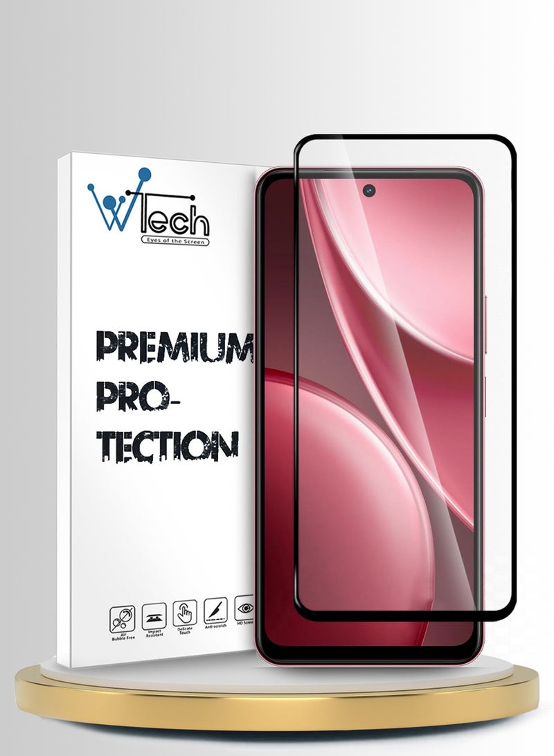 Wtech vivo Y31 / vivo Y31 Pro 5G 2025 Premium E2E Series Full Glue Full Cover Tempered Glass Screen Protector (MSGECN) - Clear/Black - Image 1